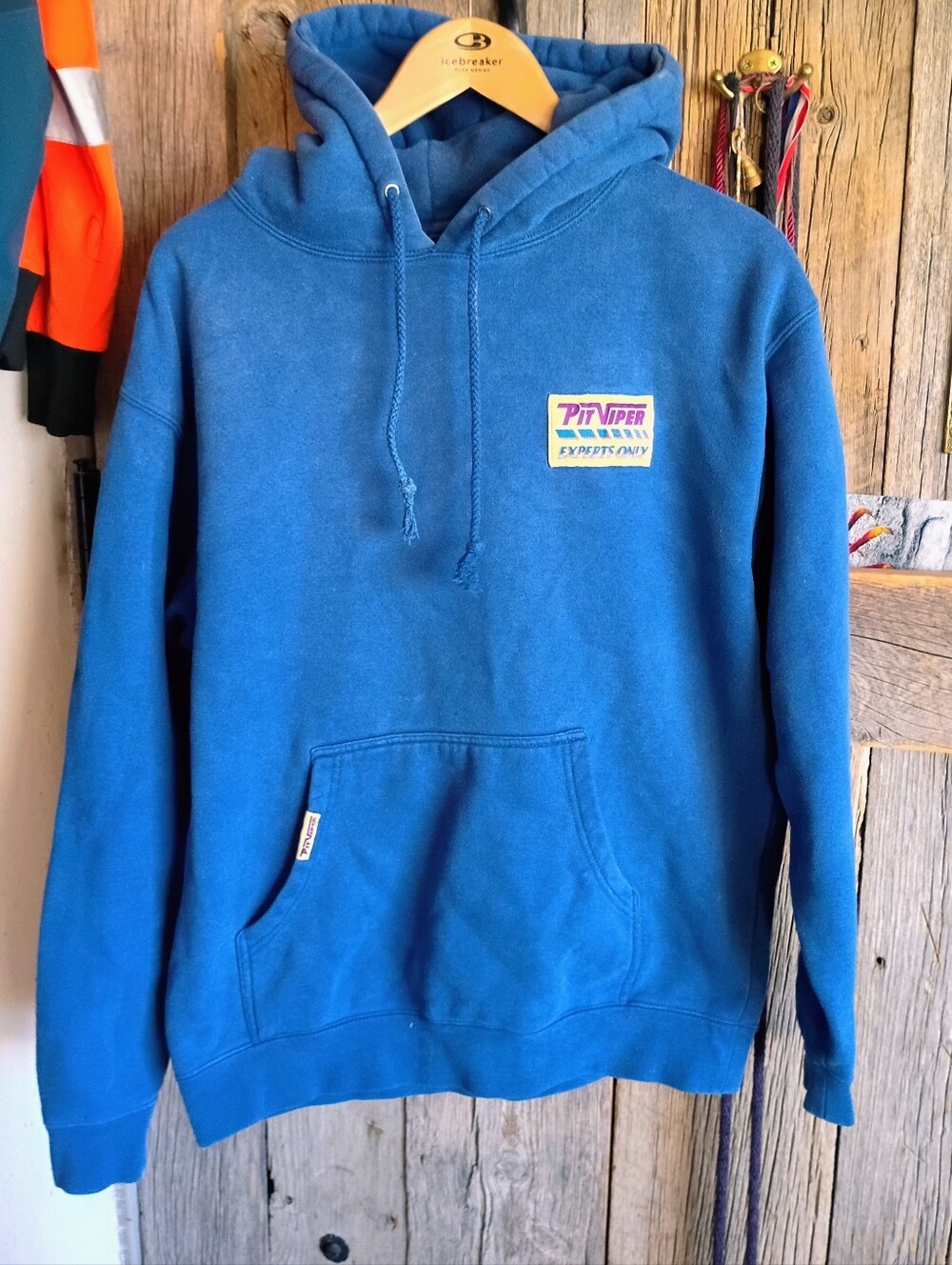 Pit Viper Hoodie Experts Only Sweatshirt Mens Medium Blue